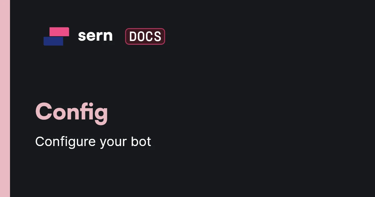 Config | sern